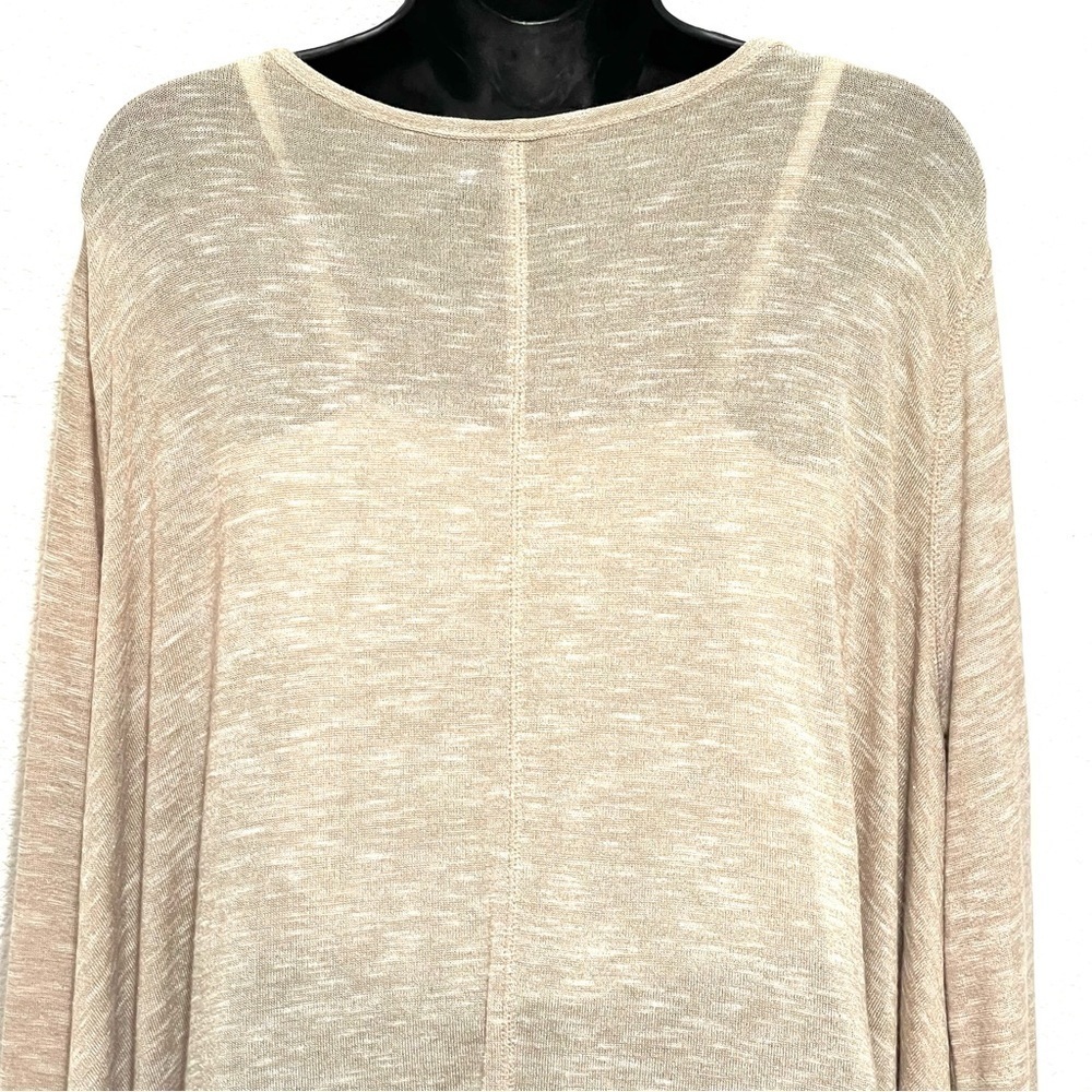 Urban Outfitters We The Free Woman Sand Long Sleeve V Neck Shirt Size M - Picture 9 of 16
